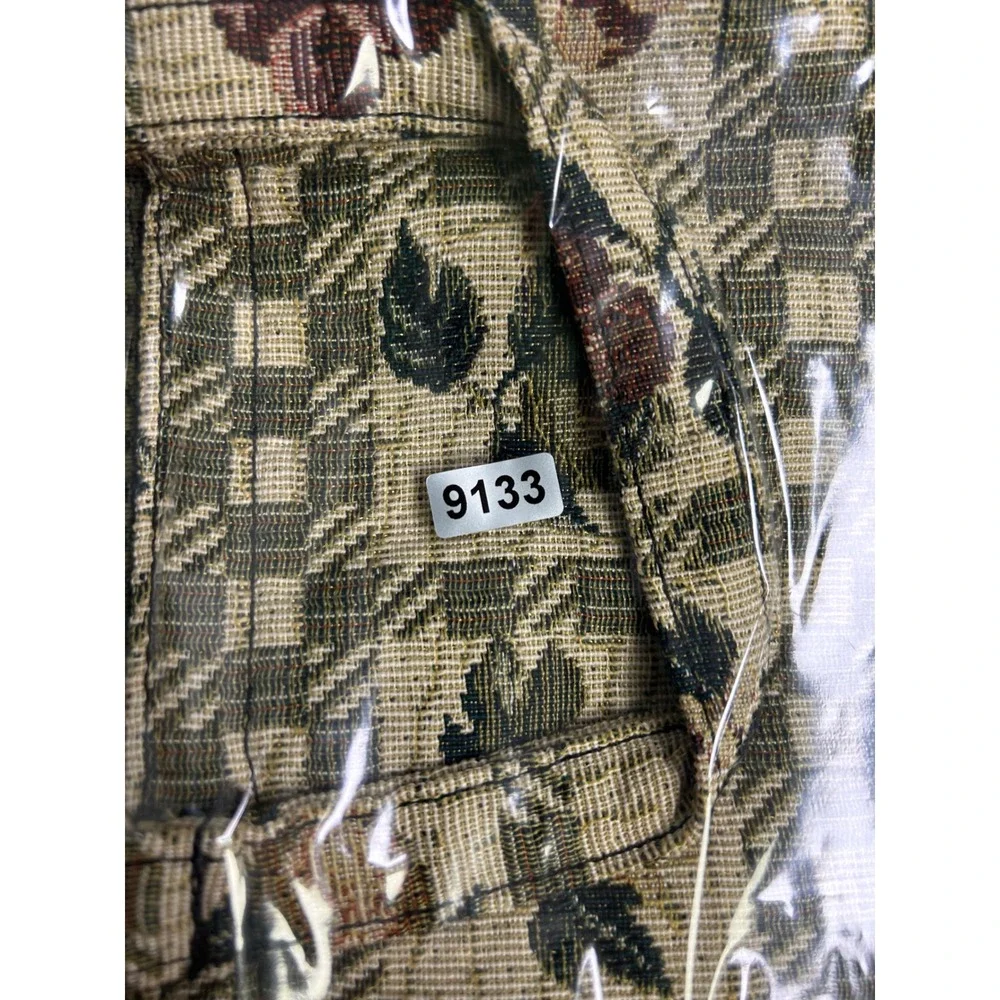 Cottagecore Gregg USA XL Olive Green Tapestry Fruit Bible Cover Organizer Bag